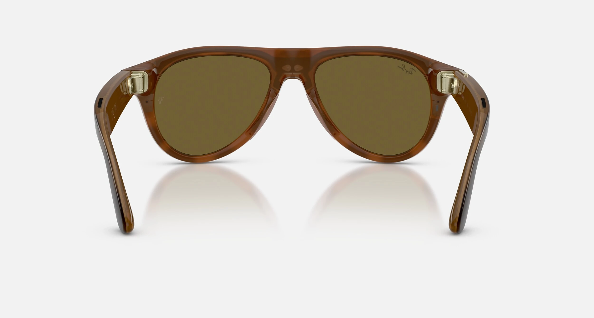 Смарт-очки Ray-Ban | Meta Aviator [Gen 3] Standard Shiny Havana Frame / Dark Brown Lenses (RW4016 690573 54-18)