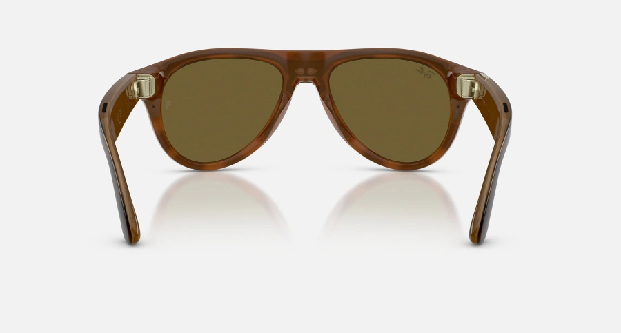 Смарт-очки Ray-Ban | Meta Aviator [Gen 3] Standard Shiny Havana Frame / Dark Brown Lenses (RW4016 690573 54-18)