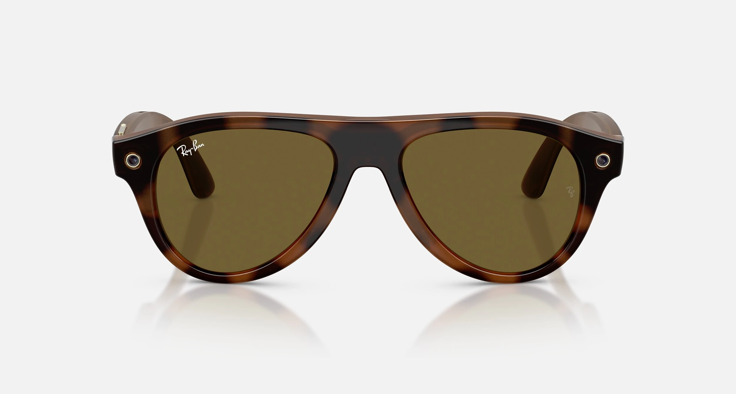 Смарт-очки Ray-Ban | Meta Aviator [Gen 3] Standard Shiny Havana Frame / Dark Brown Lenses (RW4016 690573 54-18)