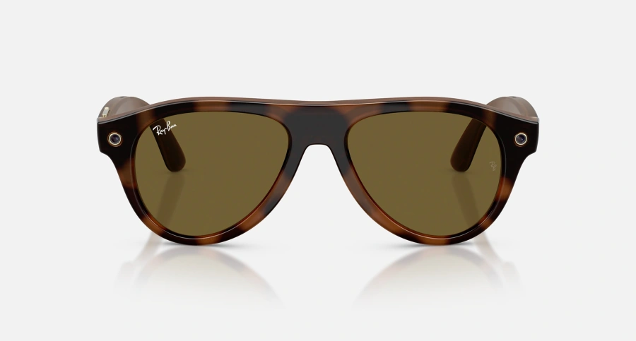 Смарт-очки Ray-Ban | Meta Aviator [Gen 3] Standard Shiny Havana Frame / Dark Brown Lenses (RW4016 690573 54-18)