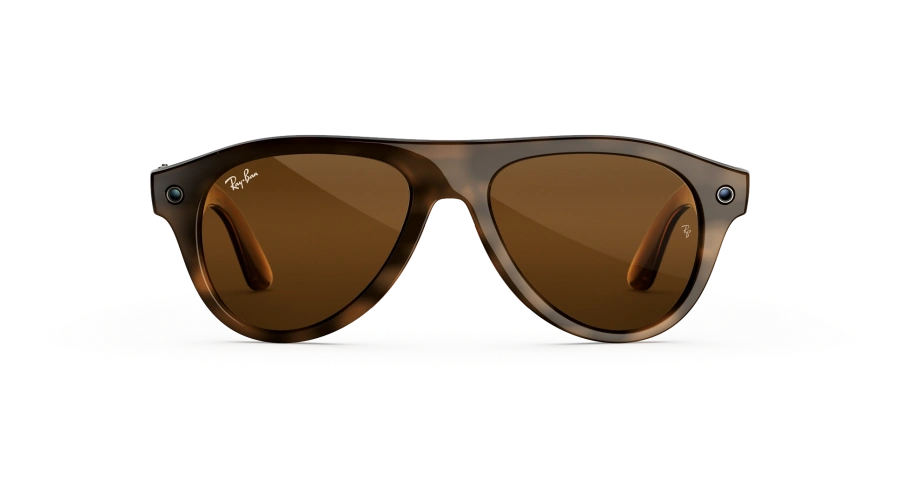 Смарт-очки Ray-Ban | Meta Aviator [Gen 3] Standard Shiny Havana Frame / Dark Brown Lenses (RW4016 690573 54-18)