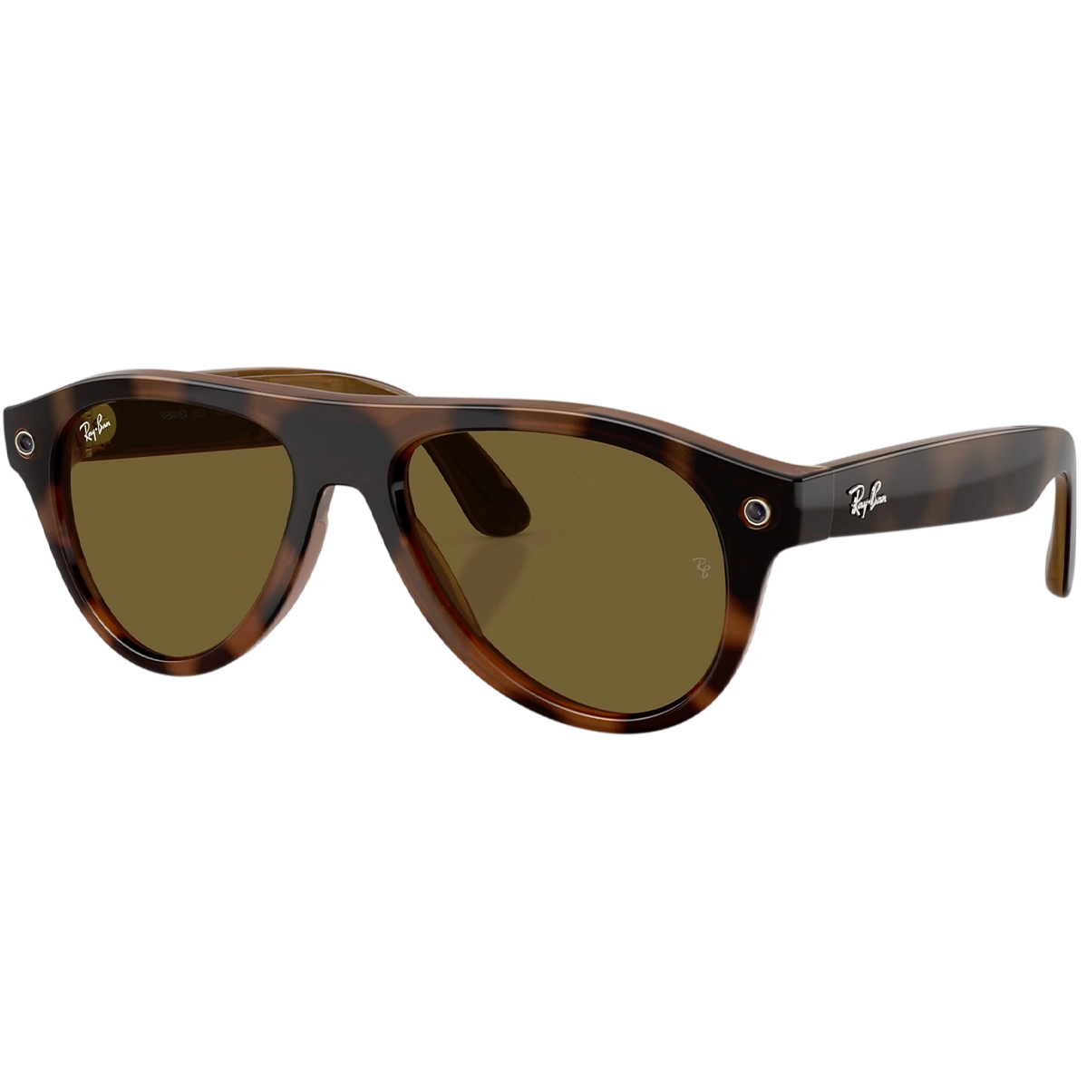 Смарт-очки Ray-Ban | Meta Aviator [Gen 3] Standard Shiny Havana Frame / Dark Brown Lenses (RW4016 690573 54-18)