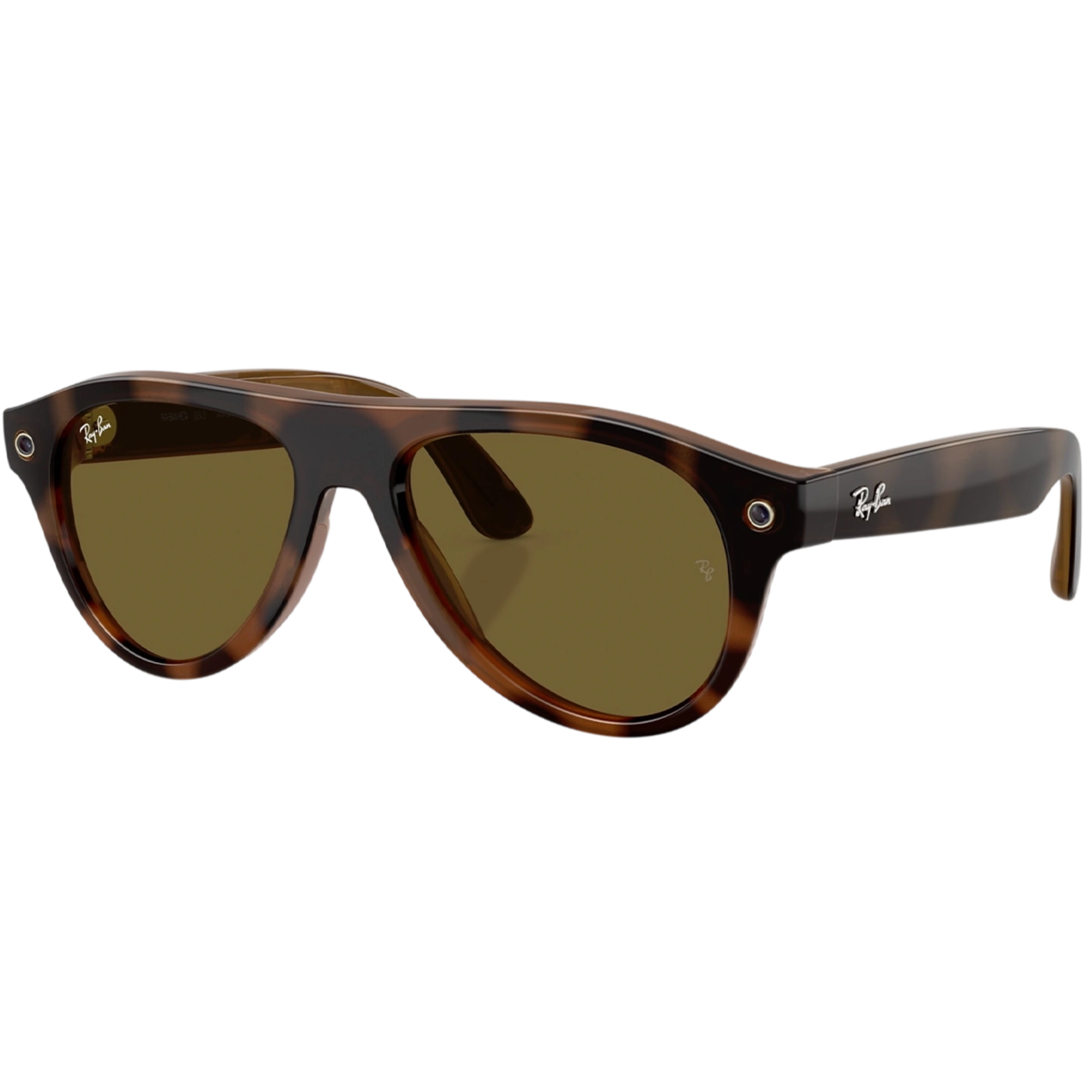 Смарт-окуляри Ray-Ban | Meta Aviator [Gen 3] Standard Shiny Havana Frame / Dark Brown Lenses (RW4016 690573 54-18)