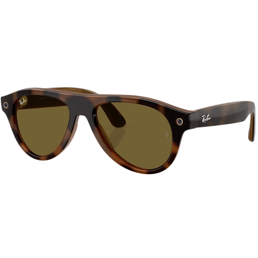 Смарт-очки Ray-Ban | Meta Aviator [Gen 3] Standard Shiny Havana Frame / Dark Brown Lenses (RW4016 690573 54-18)