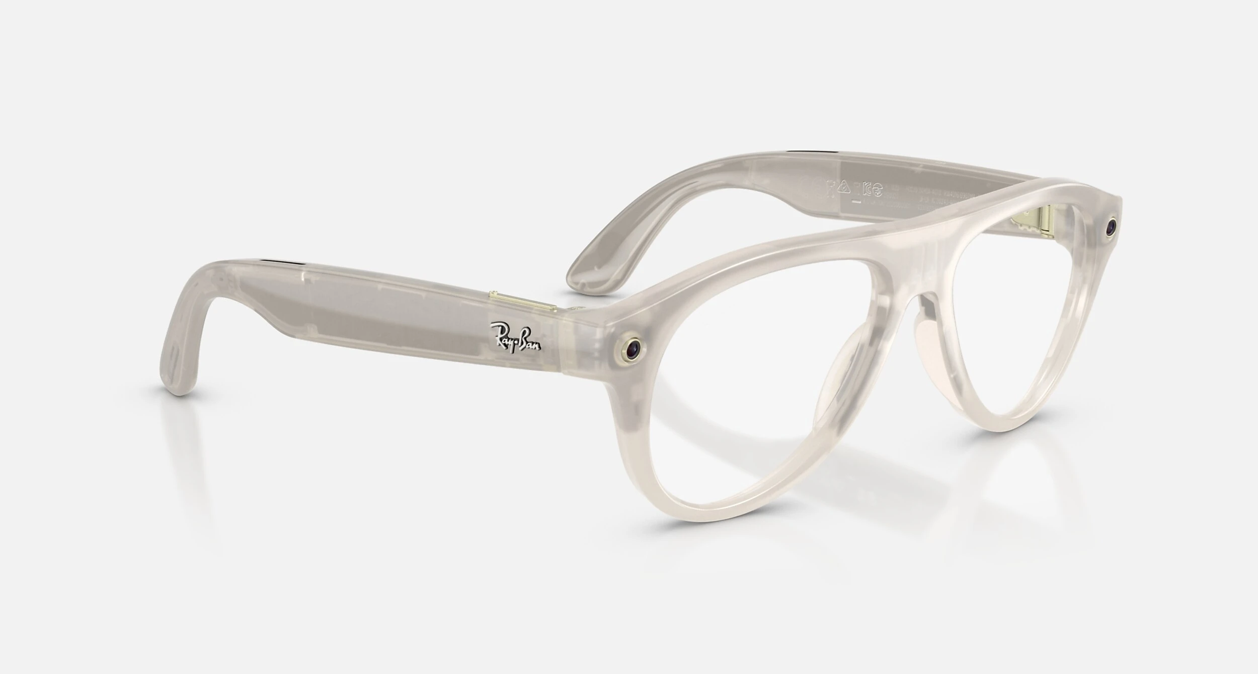 Смарт-окуляри Ray-Ban | Meta Aviator LIMITED EDITION [Gen 3] Standard Polished Milky Warm Beige Frame / Clear to Brown Transitions Lenses (RW4016 6907M4 54-18)