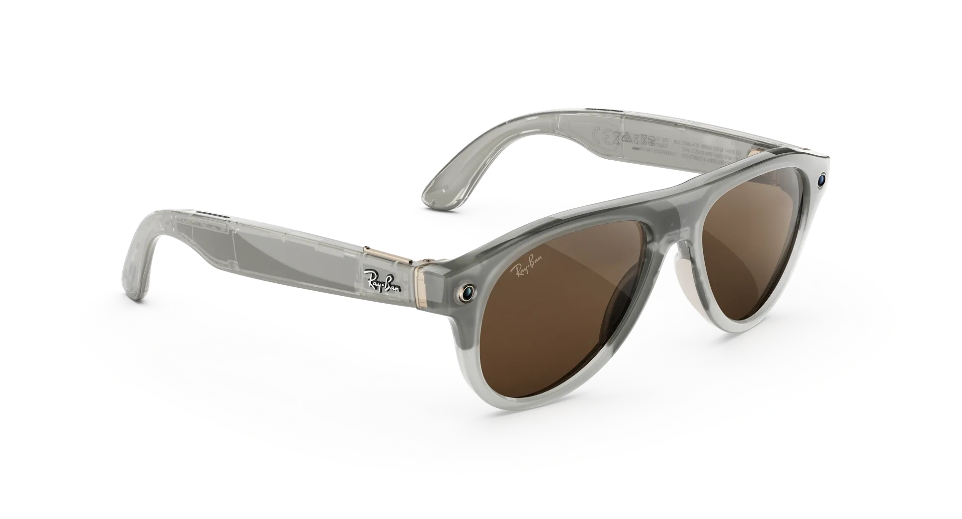 Смарт-окуляри Ray-Ban | Meta Aviator LIMITED EDITION [Gen 3] Standard Polished Milky Warm Beige Frame / Clear to Brown Transitions Lenses (RW4016 6907M4 54-18)