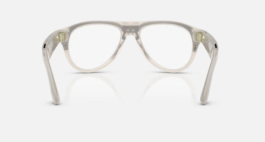 Смарт-окуляри Ray-Ban | Meta Aviator LIMITED EDITION [Gen 3] Standard Polished Milky Warm Beige Frame / Clear to Brown Transitions Lenses (RW4016 6907M4 54-18)