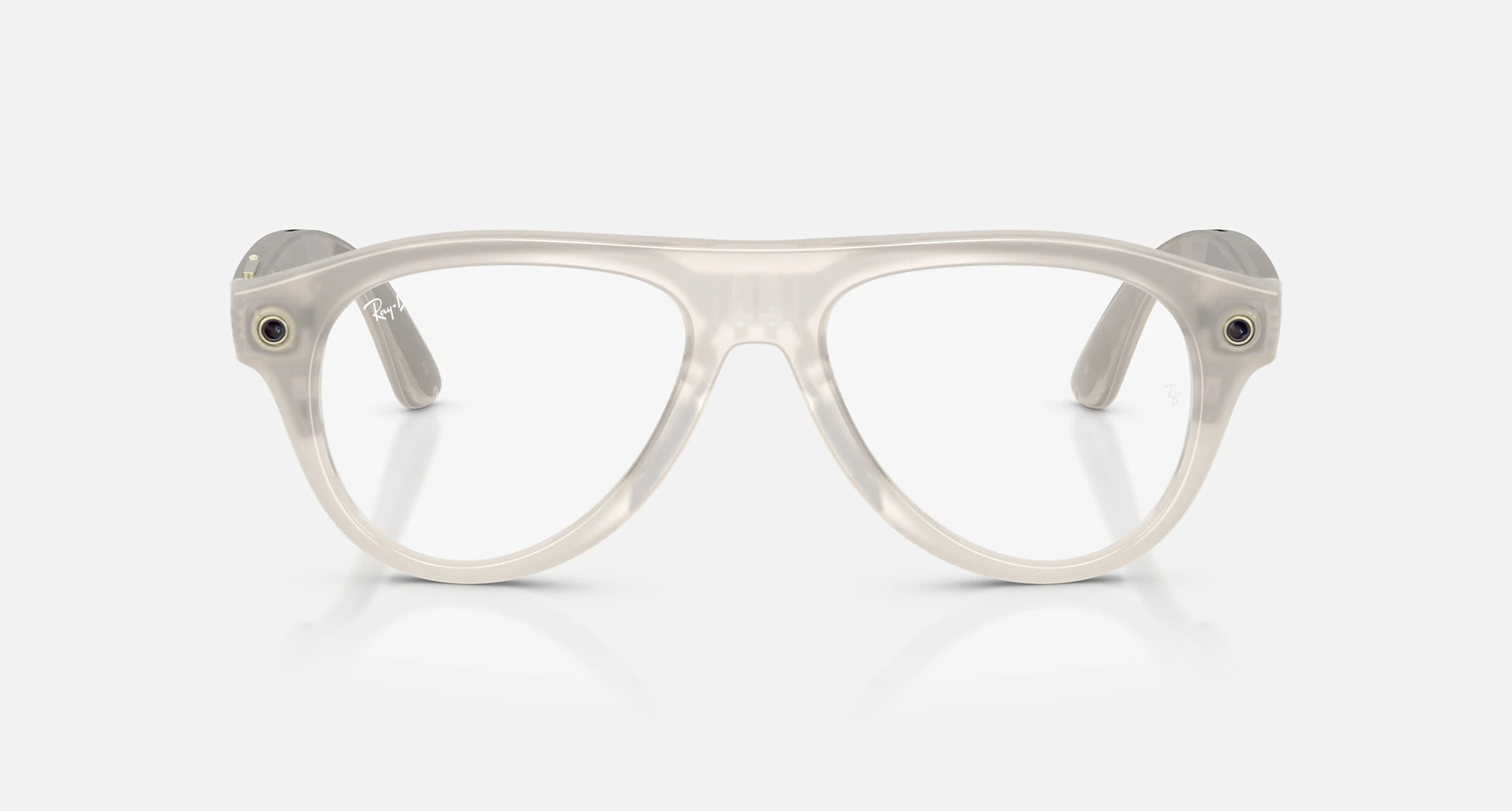 Смарт-окуляри Ray-Ban | Meta Aviator LIMITED EDITION [Gen 3] Standard Polished Milky Warm Beige Frame / Clear to Brown Transitions Lenses (RW4016 6907M4 54-18)