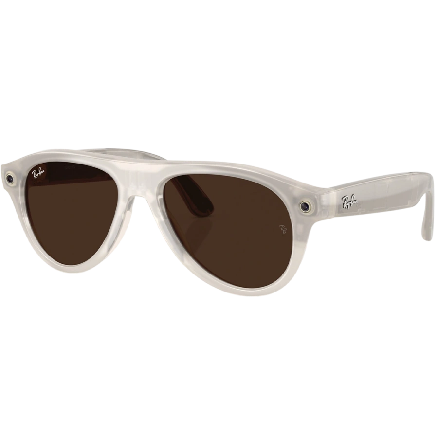 Смарт-окуляри Ray-Ban | Meta Aviator LIMITED EDITION [Gen 3] Standard Polished Milky Warm Beige Frame / Clear to Brown Transitions Lenses (RW4016 6907M4 54-18)