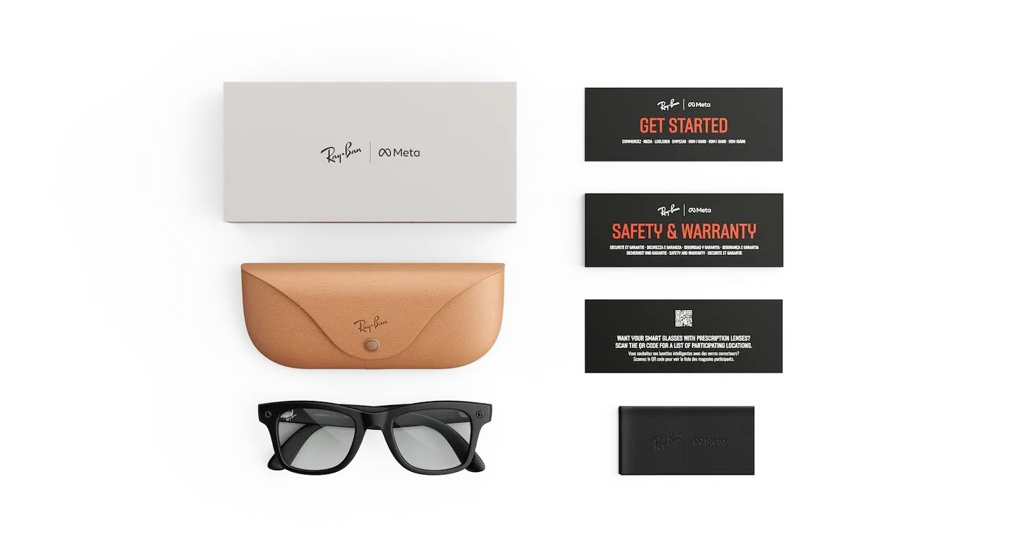 Смарт-окуляри Ray-Ban | Meta Wayfarer [Gen 3] Standard Matte Black Frame / Clear Lenses (RW4011 601SSB 50-22)