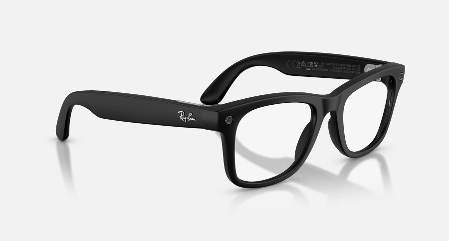 Смарт-окуляри Ray-Ban | Meta Wayfarer [Gen 3] Standard Matte Black Frame / Clear Lenses (RW4011 601SSB 50-22)