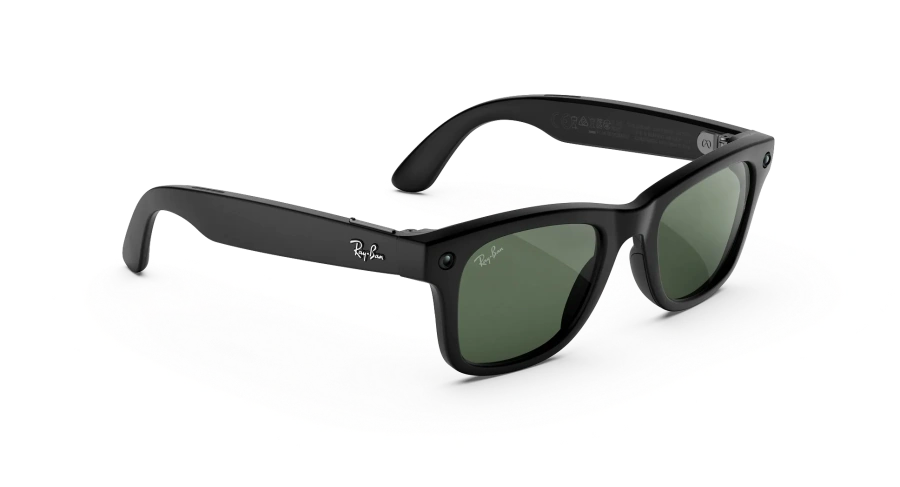 Смарт-очки Ray-Ban | Meta Wayfarer [Gen 3] Standard Matte Black Frame / Clear to Green Transitions Lenses (RW4011 601S1M 50-22)