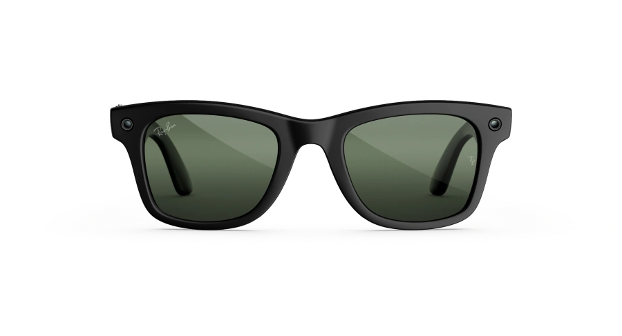 Смарт-очки Ray-Ban | Meta Wayfarer [Gen 3] Standard Matte Black Frame / Clear to Green Transitions Lenses (RW4011 601S1M 50-22)