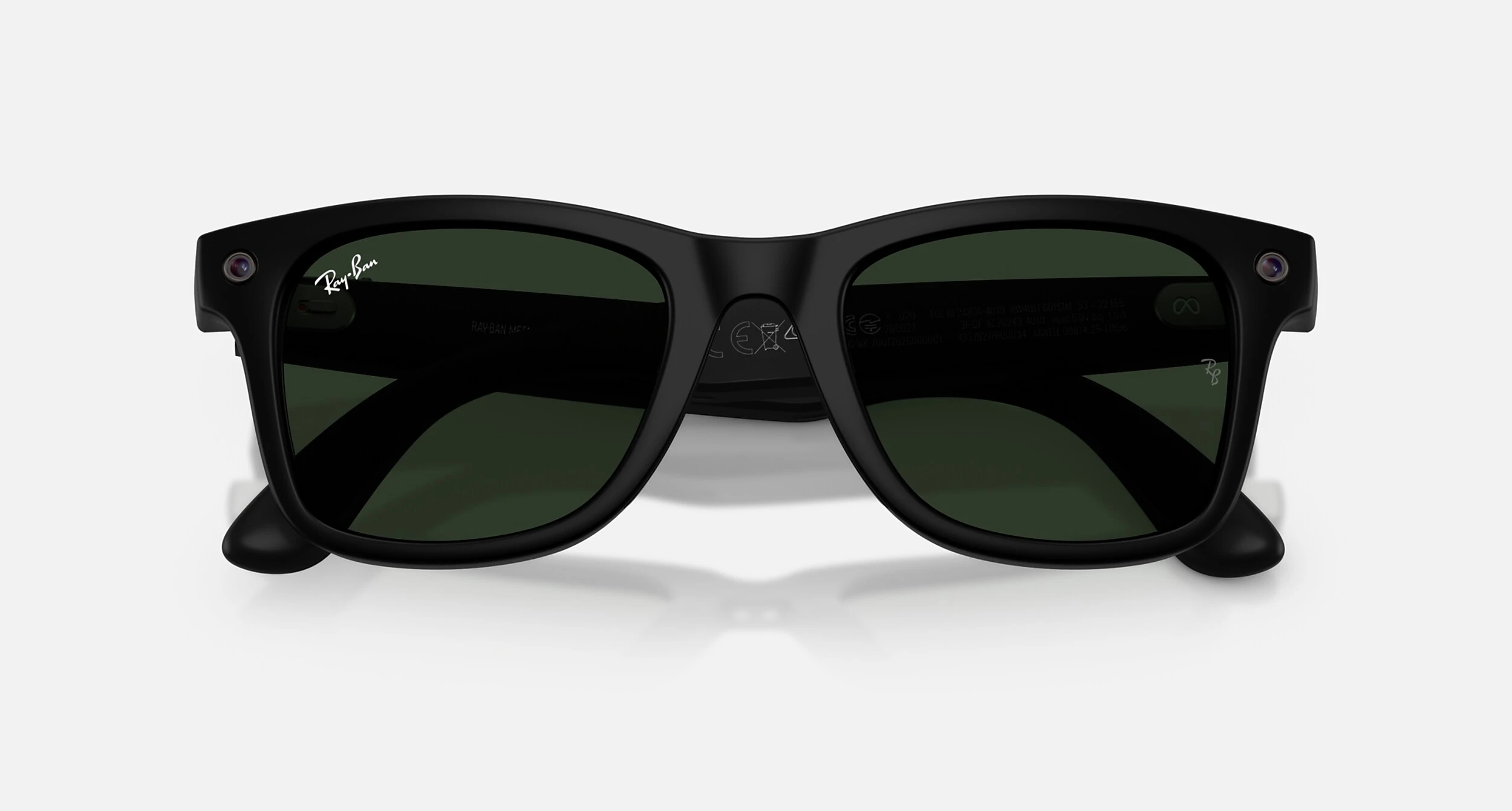 Смарт-очки Ray-Ban | Meta Wayfarer [Gen 3] Standard Matte Black Frame / Clear to Green Transitions Lenses (RW4011 601S1M 50-22)