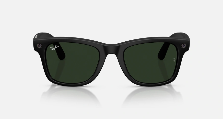 Смарт-очки Ray-Ban | Meta Wayfarer [Gen 3] Standard Matte Black Frame / Clear to Green Transitions Lenses (RW4011 601S1M 50-22)