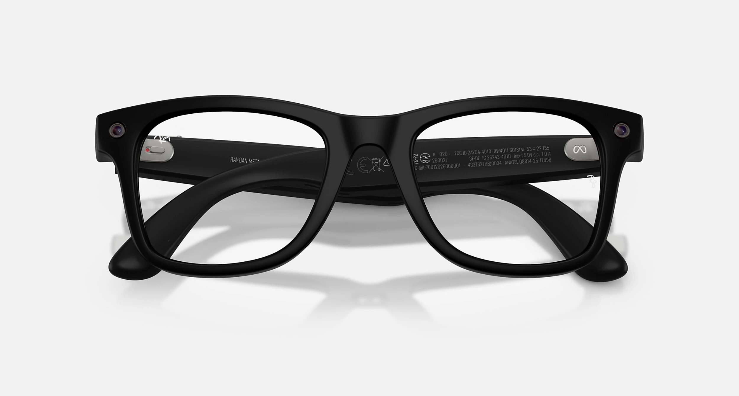 Смарт-очки Ray-Ban | Meta Wayfarer [Gen 3] Standard Matte Black Frame / Clear to Green Transitions Lenses (RW4011 601S1M 50-22)