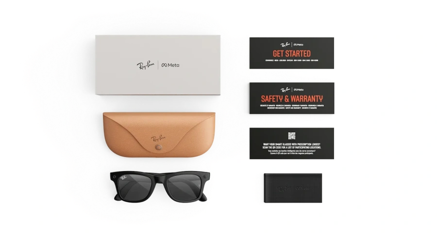 Смарт-окуляри Ray-Ban | Meta Wayfarer [Gen 3] Large Matte Black Frame / Grey Lenses (RW4011 601S87 53-22)