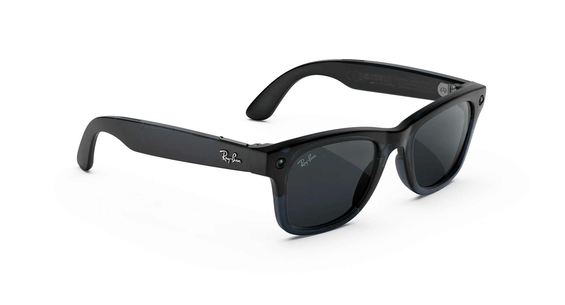 Смарт-очки Ray-Ban | Meta Wayfarer [Gen 3] Standard Matte Transparent Ocean Blue Frame / Clear to Grey Transitions Lenses (RW4011 69211Z 50-22)