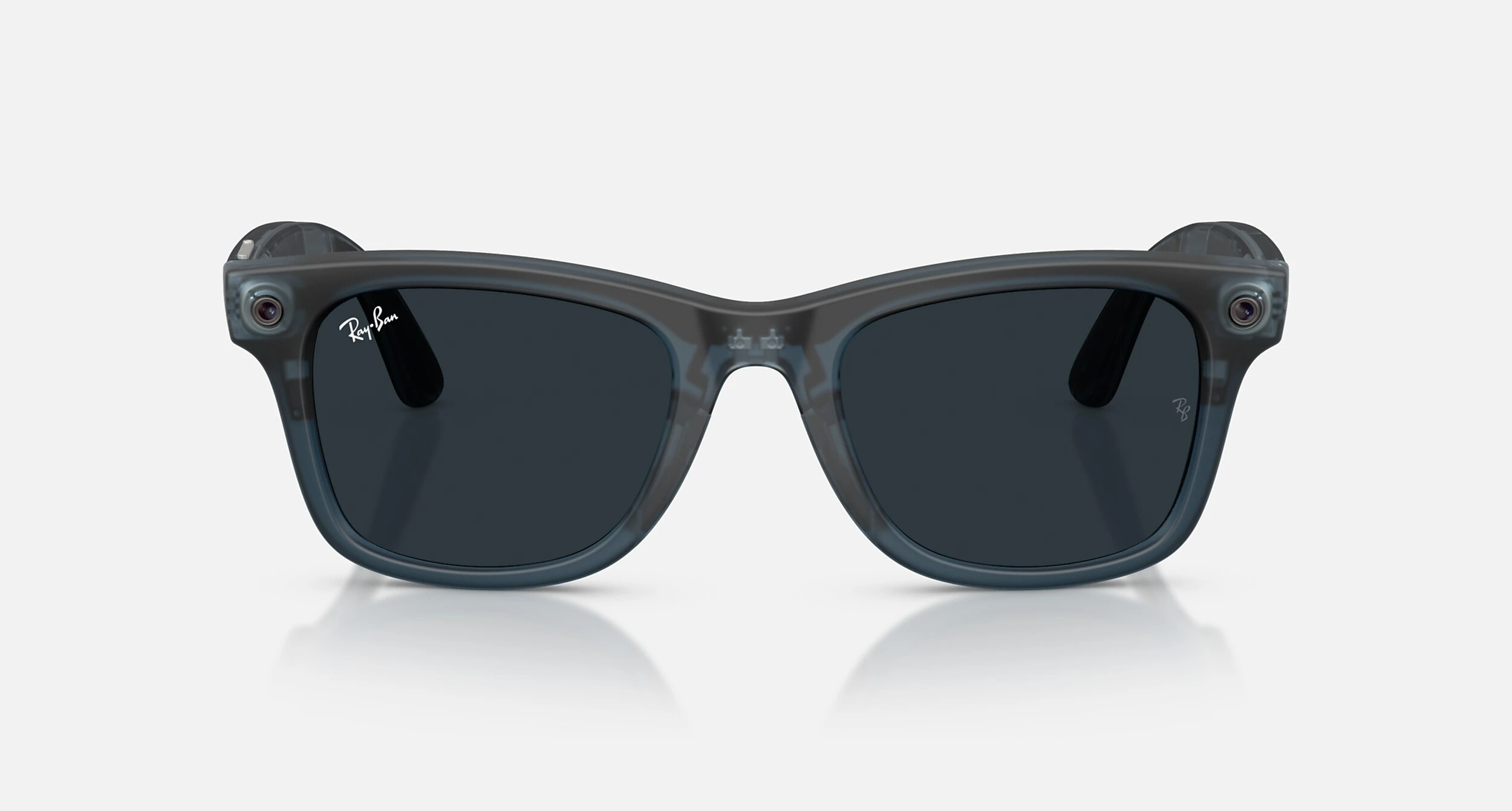 Смарт-очки Ray-Ban | Meta Wayfarer [Gen 3] Standard Matte Transparent Ocean Blue Frame / Clear to Grey Transitions Lenses (RW4011 69211Z 50-22)