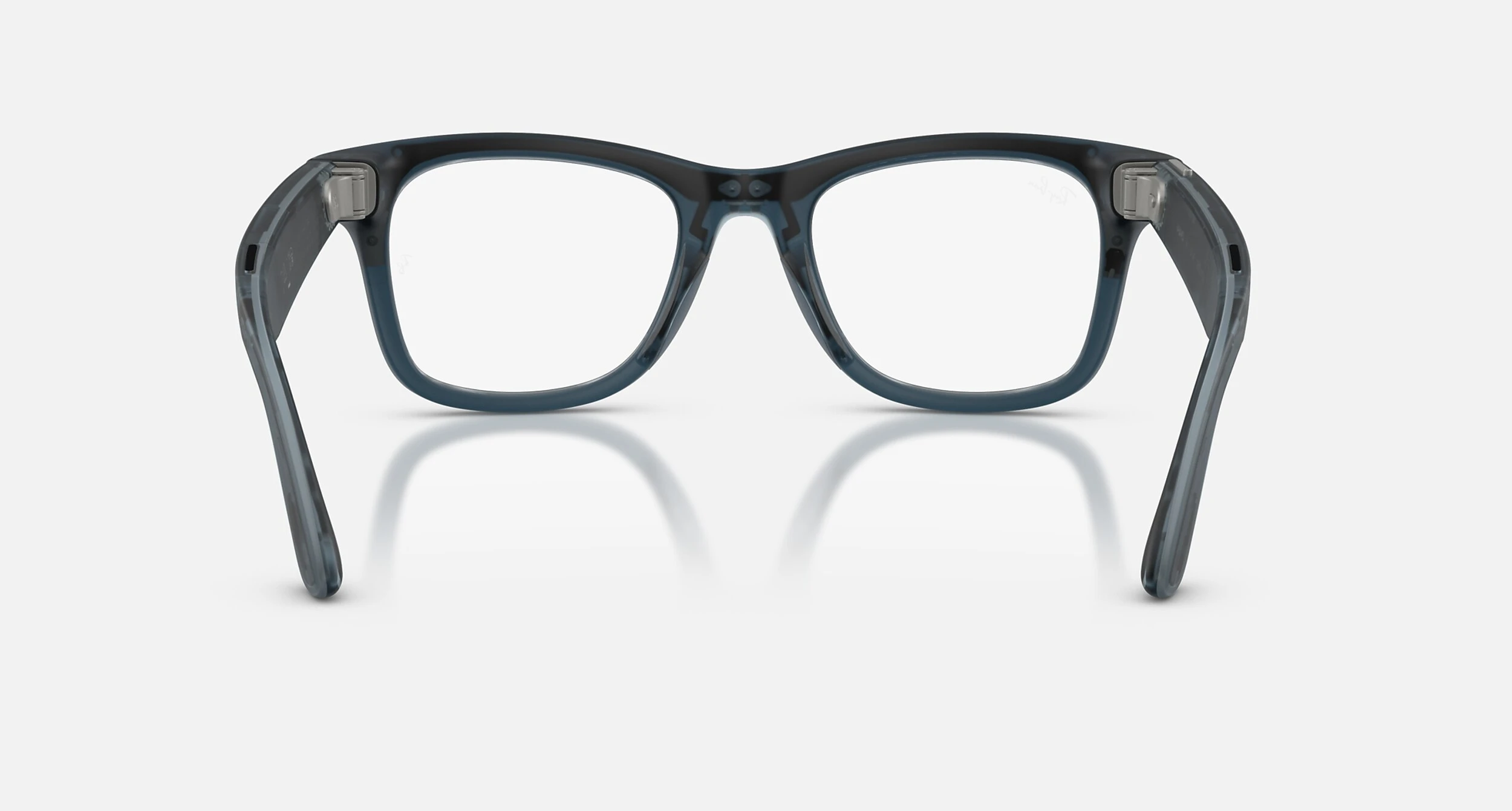 Смарт-очки Ray-Ban | Meta Wayfarer [Gen 3] Standard Matte Transparent Ocean Blue Frame / Clear to Grey Transitions Lenses (RW4011 69211Z 50-22)