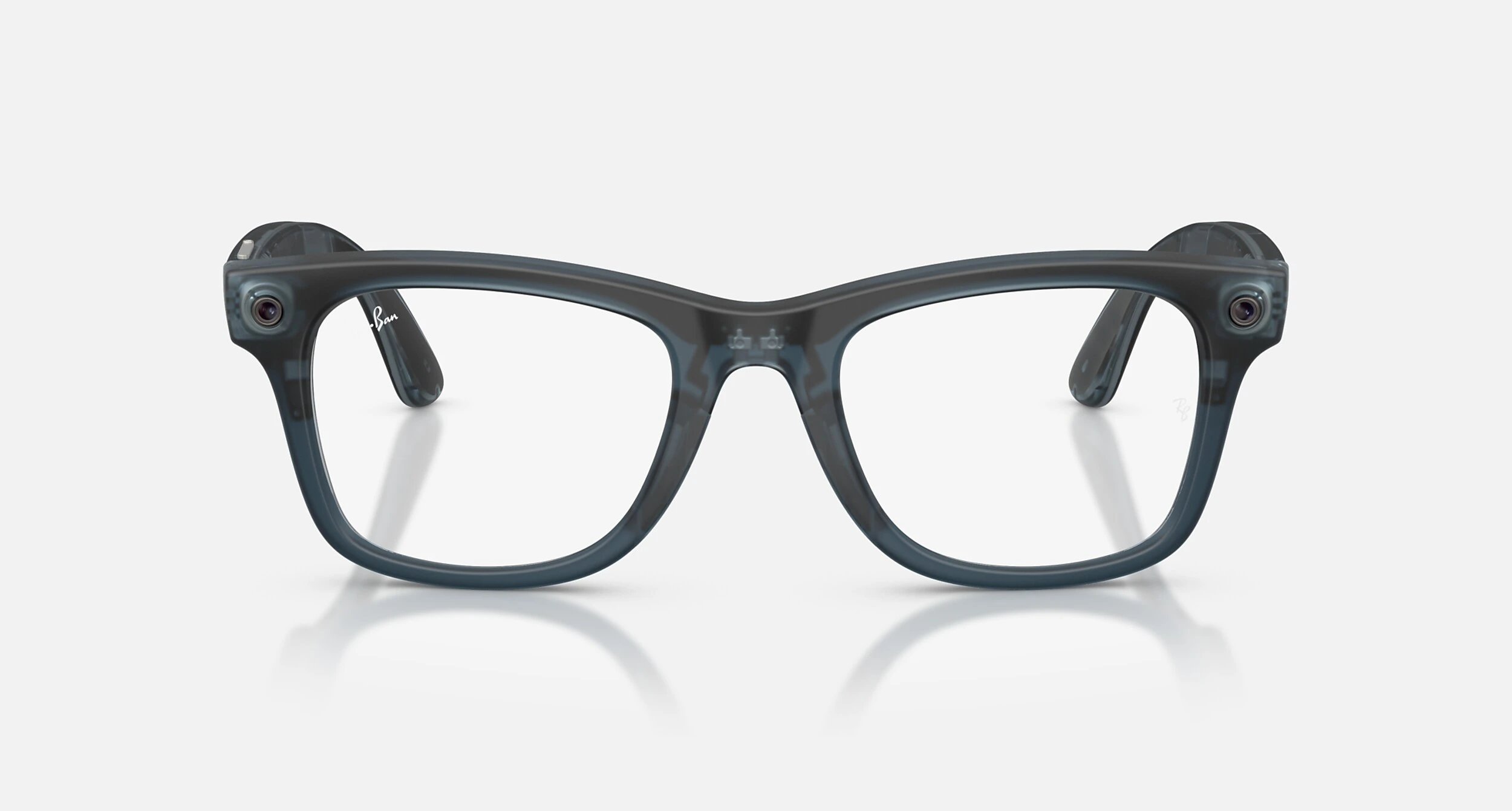 Смарт-очки Ray-Ban | Meta Wayfarer [Gen 3] Standard Matte Transparent Ocean Blue Frame / Clear to Grey Transitions Lenses (RW4011 69211Z 50-22)