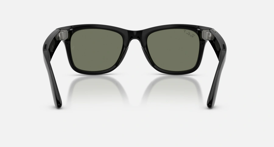 Смарт-окуляри Ray-Ban | Meta Wayfarer [Gen 3] Large Polished Black Frame / Green Polarized Lenses (RW4011 601/9A 53-22)