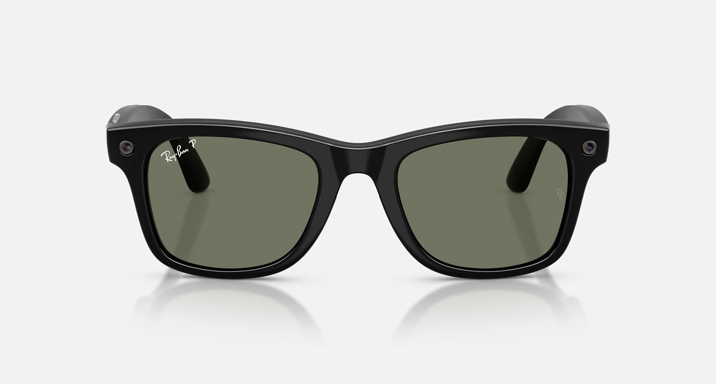 Смарт-окуляри Ray-Ban | Meta Wayfarer [Gen 3] Large Polished Black Frame / Green Polarized Lenses (RW4011 601/9A 53-22)