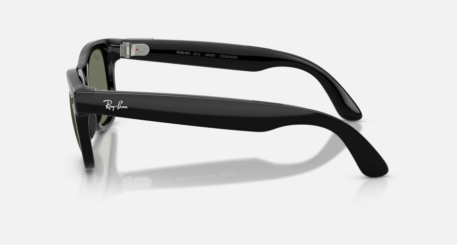 Смарт-окуляри Ray-Ban | Meta Wayfarer [Gen 3] Large Polished Black Frame / Green Polarized Lenses (RW4011 601/9A 53-22)