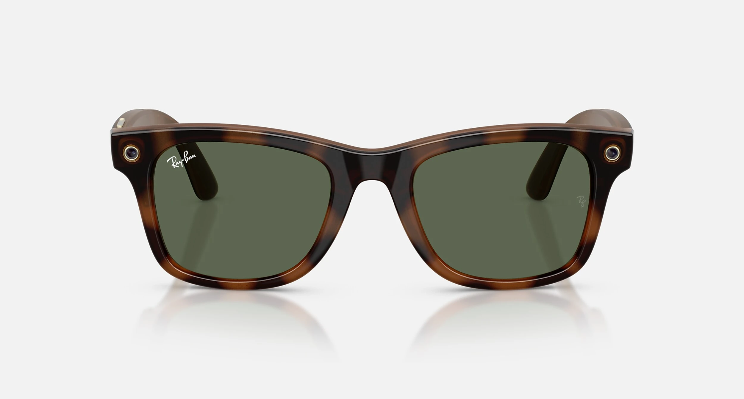 Смарт-окуляри Ray-Ban | Meta Wayfarer [Gen 3] Large Polished Havana Frame / G-15 Green Lenses (RW4011 690571 53-22)