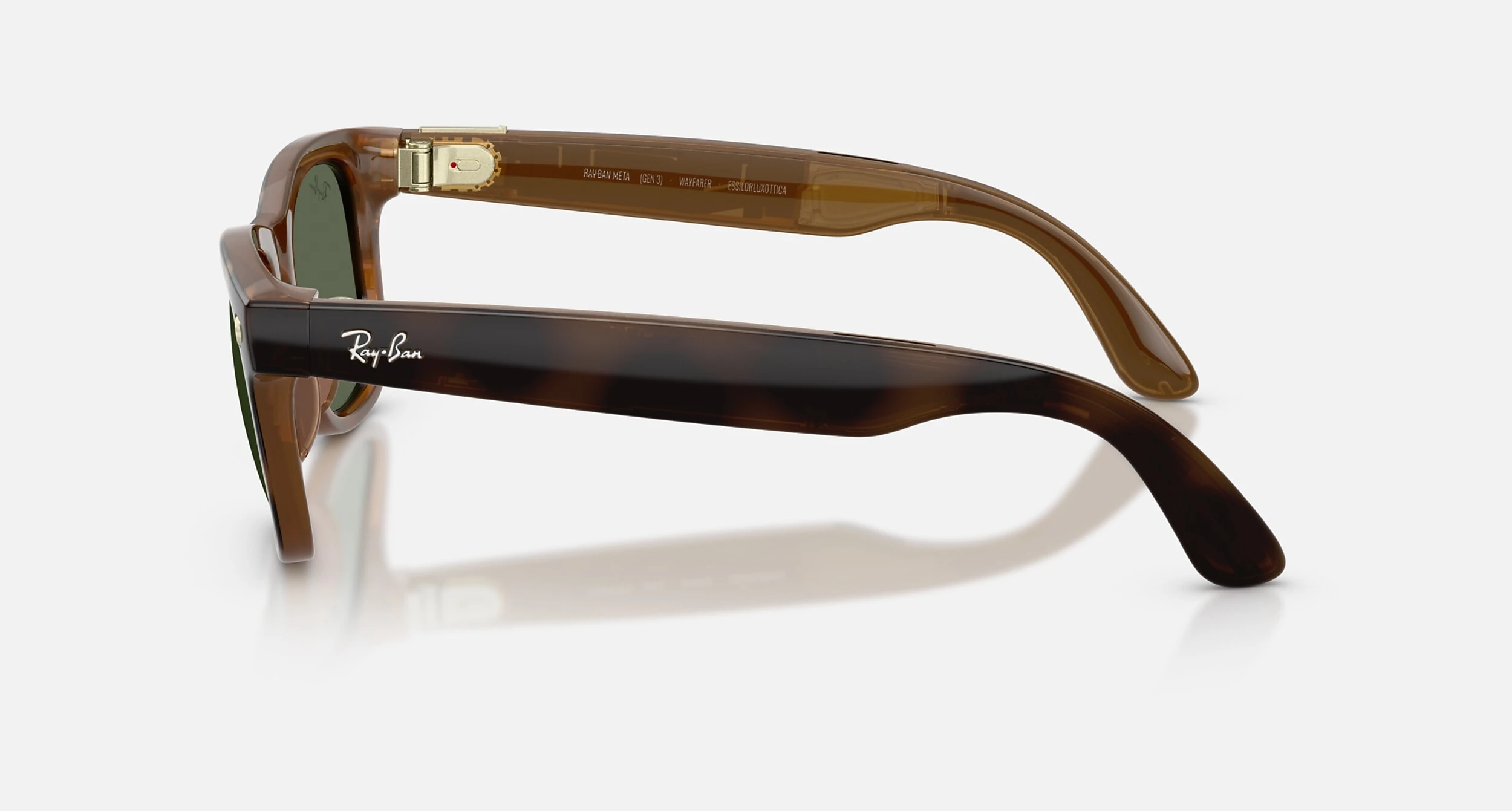 Смарт-окуляри Ray-Ban | Meta Wayfarer [Gen 3] Large Polished Havana Frame / G-15 Green Lenses (RW4011 690571 53-22)