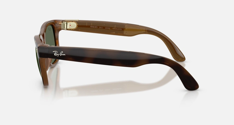 Смарт-окуляри Ray-Ban | Meta Wayfarer [Gen 3] Large Polished Havana Frame / G-15 Green Lenses (RW4011 690571 53-22)