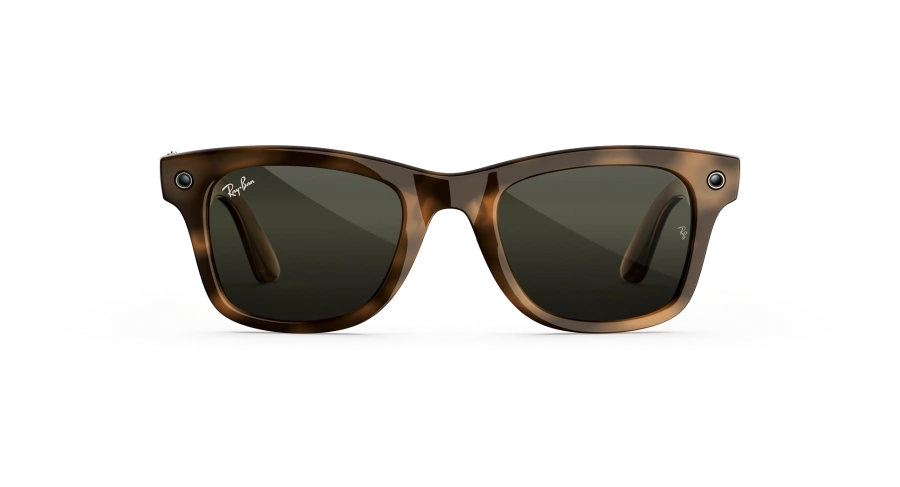 Смарт-окуляри Ray-Ban | Meta Wayfarer [Gen 3] Large Polished Havana Frame / G-15 Green Lenses (RW4011 690571 53-22)