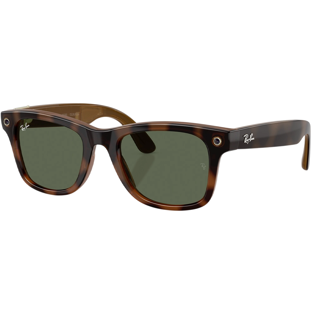 Смарт-окуляри Ray-Ban | Meta Wayfarer [Gen 3] Large Polished Havana Frame / G-15 Green Lenses (RW4011 690571 53-22)