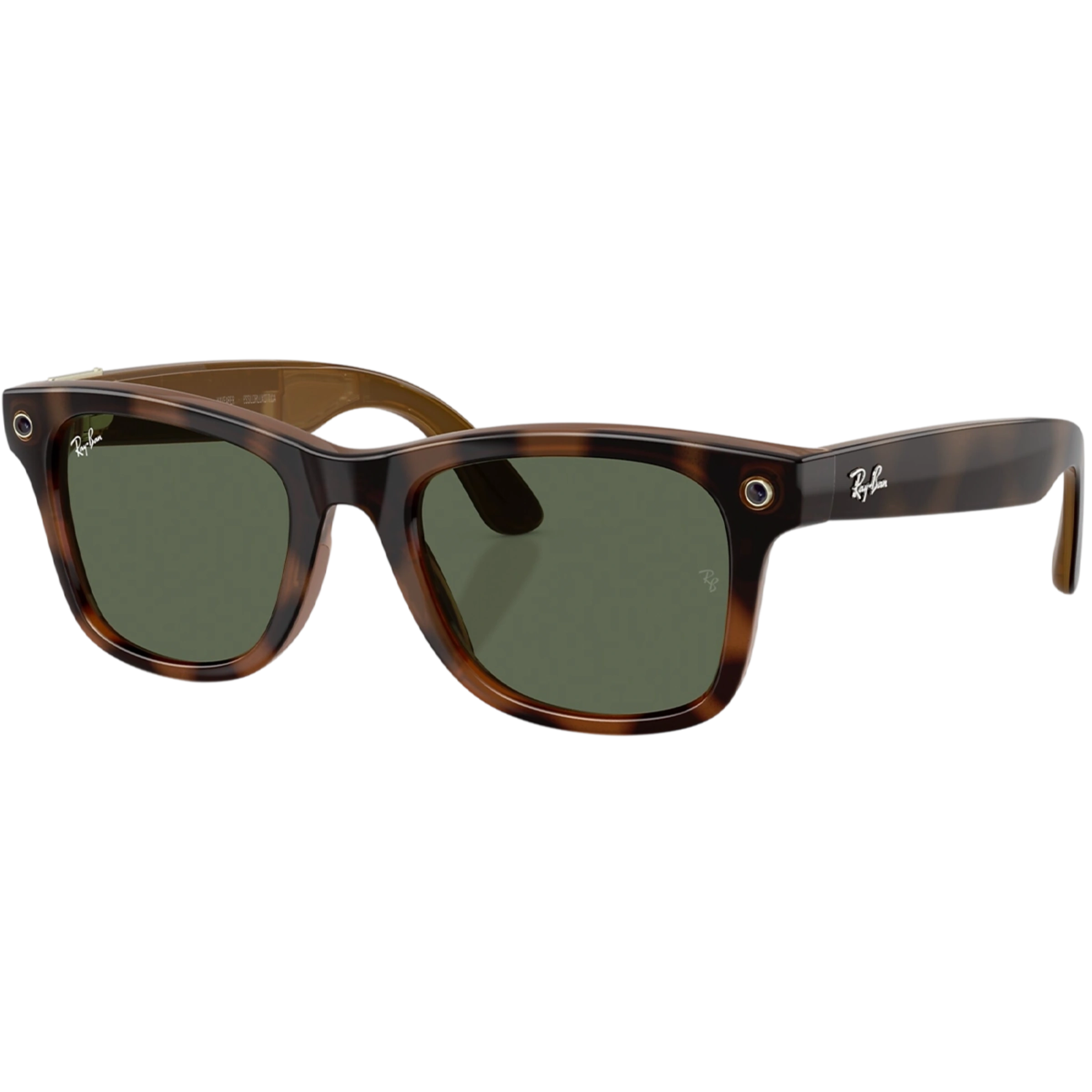 Смарт-окуляри Ray-Ban | Meta Wayfarer [Gen 3] Large Polished Havana Frame / G-15 Green Lenses (RW4011 690571 53-22)