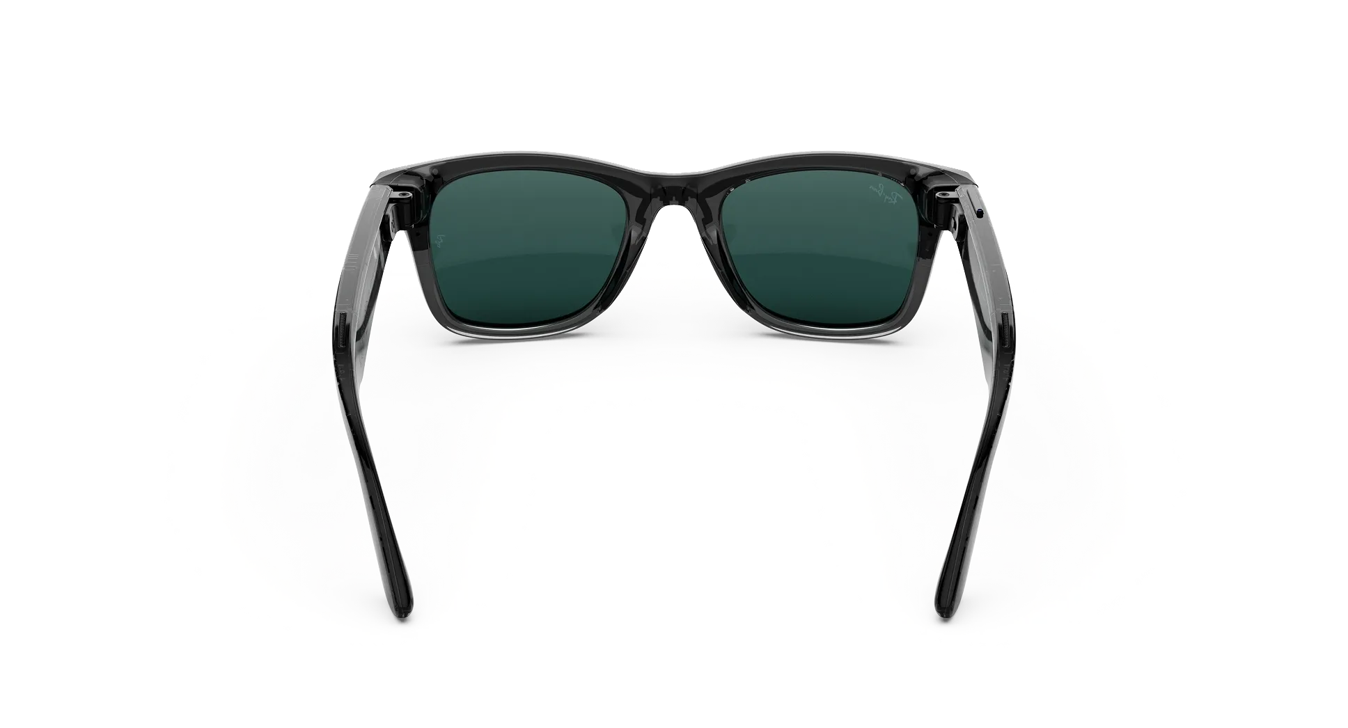 Смарт-окуляри Ray-Ban | Meta Wayfarer [Gen 3] Large Polished Transparent Black Frame / Clear to Aquamarine Transitions Lenses (RW4011 690680 53-22)