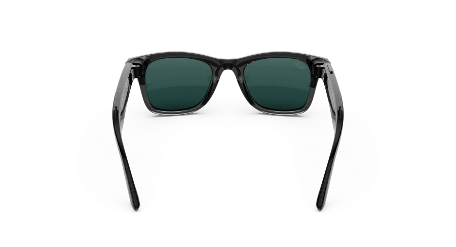 Смарт-окуляри Ray-Ban | Meta Wayfarer [Gen 3] Large Polished Transparent Black Frame / Clear to Aquamarine Transitions Lenses (RW4011 690680 53-22)