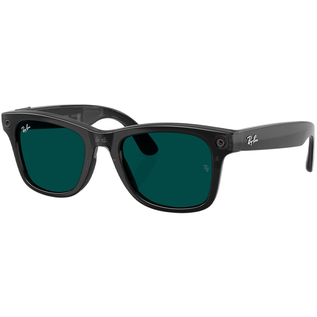 Смарт-окуляри Ray-Ban | Meta Wayfarer [Gen 3] Large Polished Transparent Black Frame / Clear to Aquamarine Transitions Lenses (RW4011 690680 53-22)