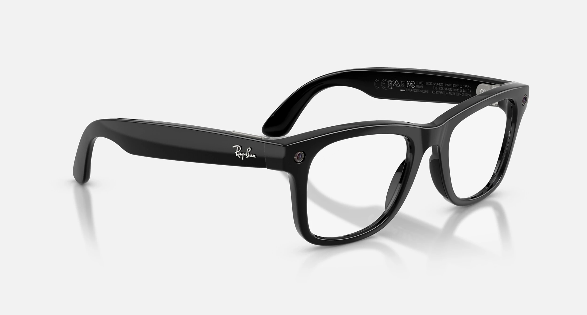Смарт-очки Ray-Ban | Meta Wayfarer [Gen 3] Standard Shiny Black Frame / Clear to Grey Transitions Lenses (RW4011 601/1Z 50-22)