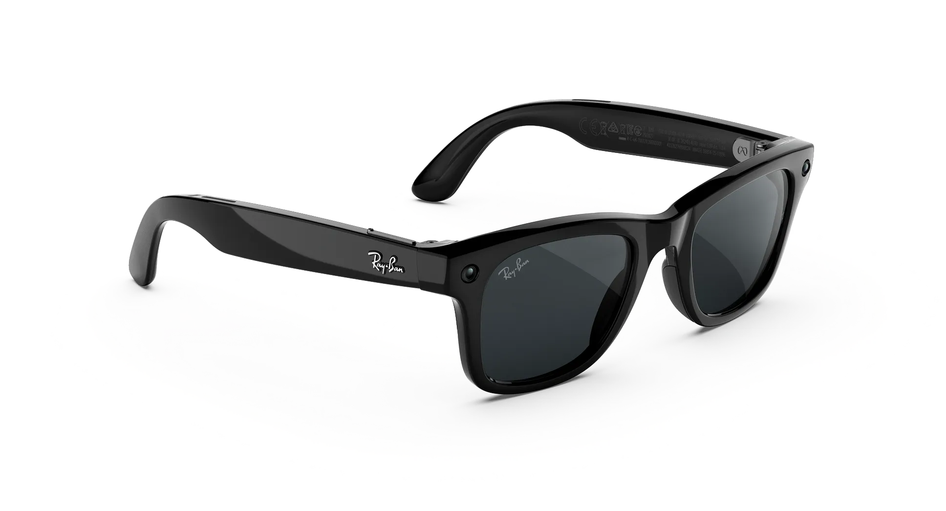 Смарт-очки Ray-Ban | Meta Wayfarer [Gen 3] Standard Shiny Black Frame / Clear to Grey Transitions Lenses (RW4011 601/1Z 50-22)