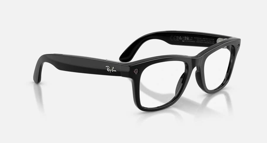 Смарт-очки Ray-Ban | Meta Wayfarer [Gen 3] Standard Shiny Black Frame / Clear to Grey Transitions Lenses (RW4011 601/1Z 50-22)