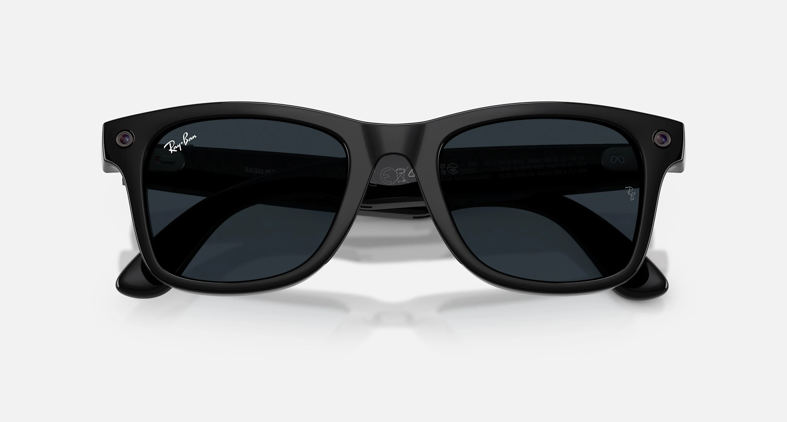 Смарт-очки Ray-Ban | Meta Wayfarer [Gen 3] Standard Shiny Black Frame / Clear to Grey Transitions Lenses (RW4011 601/1Z 50-22)