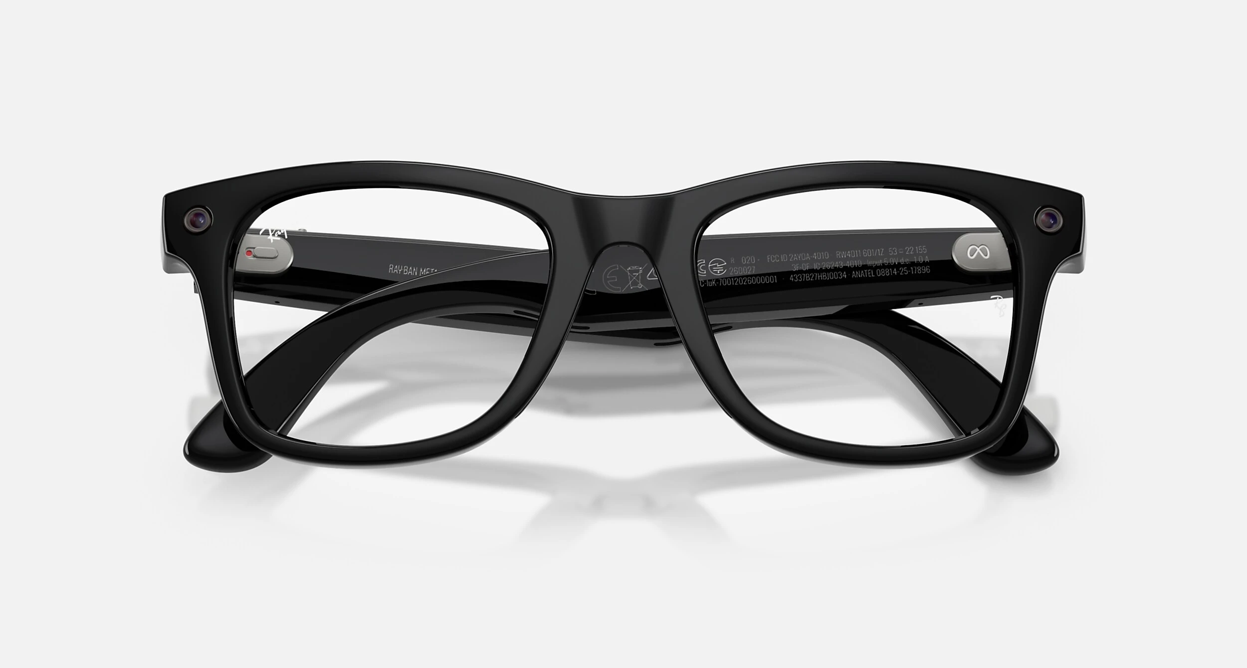 Смарт-очки Ray-Ban | Meta Wayfarer [Gen 3] Standard Shiny Black Frame / Clear to Grey Transitions Lenses (RW4011 601/1Z 50-22)