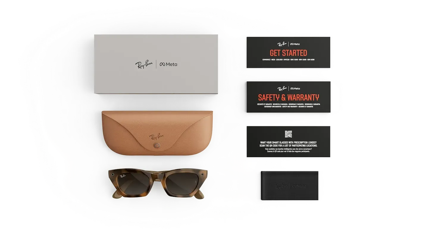 Смарт-окуляри Ray-Ban | Meta Zena [Gen 3] Standard Polished Havana Frame / Gradient Brown Lenses (RW4015 690513 49-22)