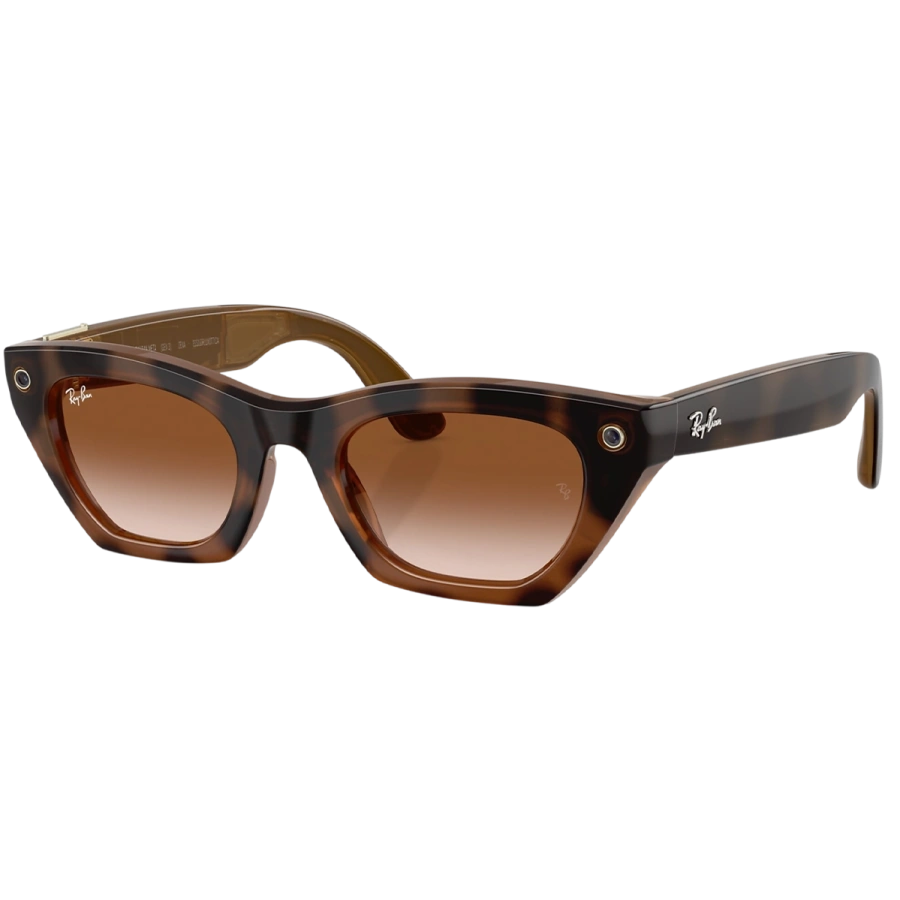 Смарт-окуляри Ray-Ban | Meta Zena [Gen 3] Standard Polished Havana Frame / Gradient Brown Lenses (RW4015 690513 49-22)