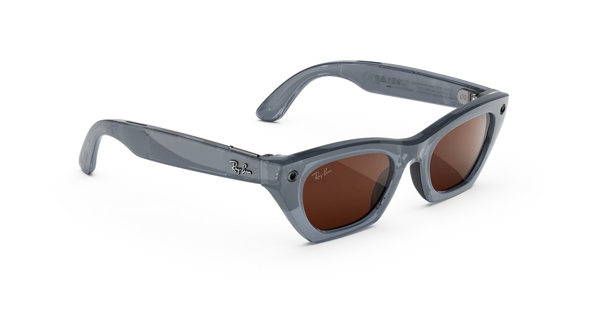 Смарт-очки Ray-Ban | Meta Zena [Gen 3] Standard Polished Milky Grey Lilac Frame / Clear to Copper Transitions Lenses (RW4015 691410 49-22)