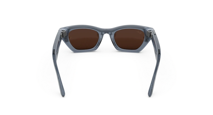 Смарт-очки Ray-Ban | Meta Zena [Gen 3] Standard Polished Milky Grey Lilac Frame / Clear to Copper Transitions Lenses (RW4015 691410 49-22)