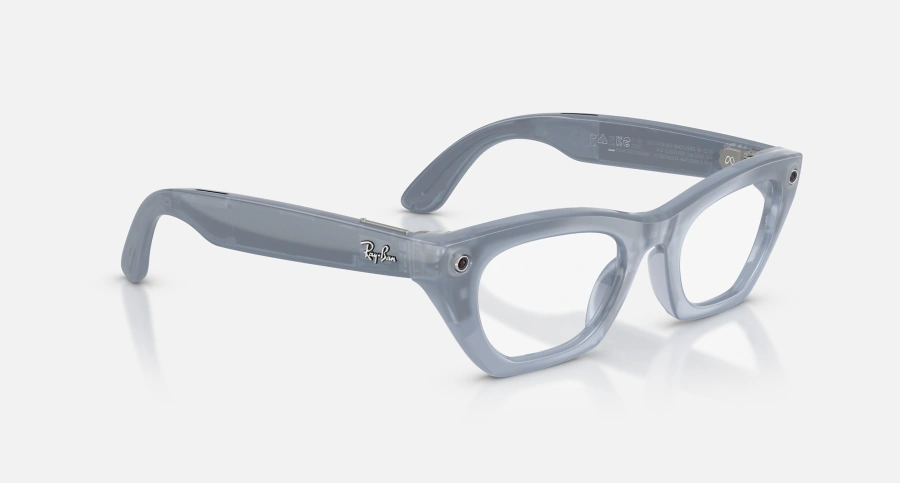 Смарт-очки Ray-Ban | Meta Zena [Gen 3] Standard Polished Milky Grey Lilac Frame / Clear to Copper Transitions Lenses (RW4015 691410 49-22)