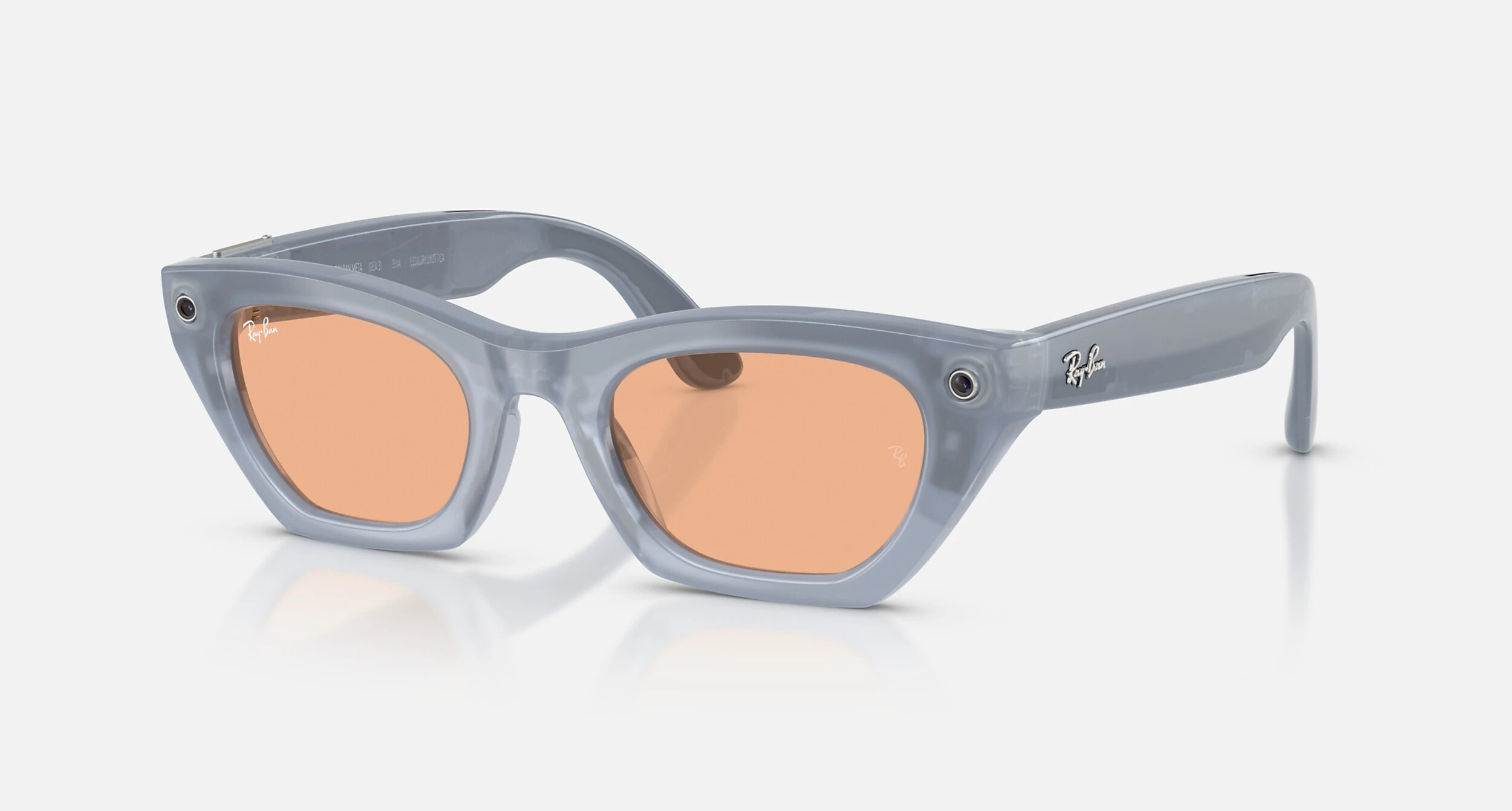 Смарт-очки Ray-Ban | Meta Zena [Gen 3] Standard Polished Milky Grey Lilac Frame / Clear to Copper Transitions Lenses (RW4015 691410 49-22)