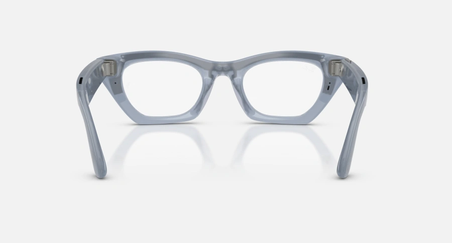 Смарт-очки Ray-Ban | Meta Zena [Gen 3] Standard Polished Milky Grey Lilac Frame / Clear to Copper Transitions Lenses (RW4015 691410 49-22)