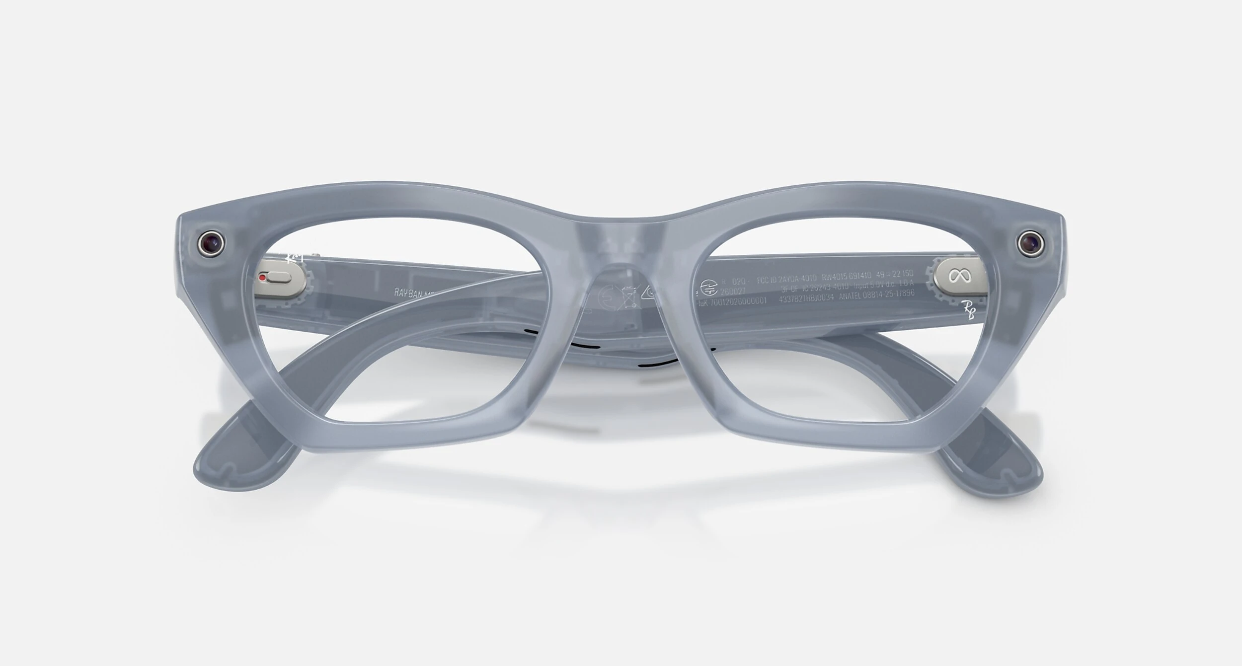 Смарт-очки Ray-Ban | Meta Zena [Gen 3] Standard Polished Milky Grey Lilac Frame / Clear to Copper Transitions Lenses (RW4015 691410 49-22)